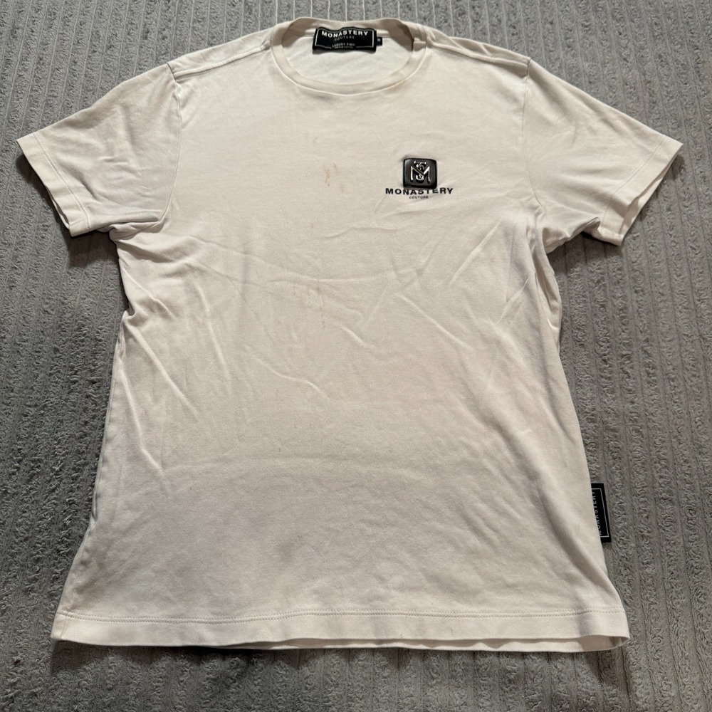 Monastery Couture Shirt‎ Mens Small Luxury Pima Graphic Tee Premium Cotton Adult